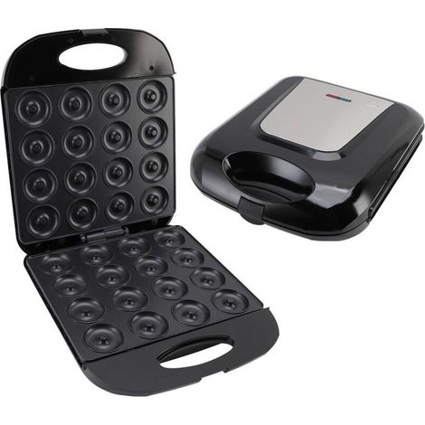 Electric Bakery with Non-Stick Coating, 1400W, Kitchen Appliance - Makes 16 Filled Donuts and Nuts, Nut Waffle Maker (1/5)