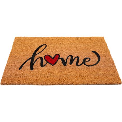 Paillasson coco "Home" coeur CUBA (1/4)