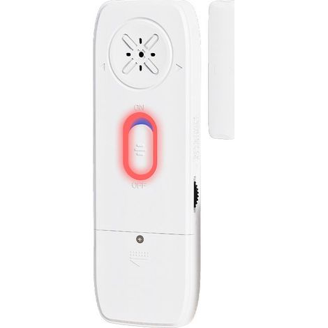 GDHZS- Alarme Porte Fenêtre 2 en 1 avec Capteur Magnétique et Détecteur de Vibrations, Alarme sans Fil 130DB avec Sensibilité Réglable,Installation Facile (1/5)