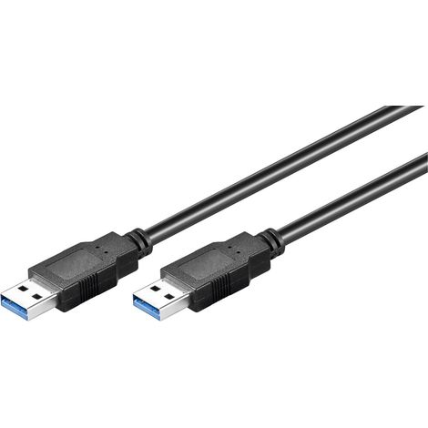 MicroConnect USB3.0, M/M, 5 m USB Kabel (M/M, 5 m, USB 3.0, A, USB A, 5000 Mbit/s, 5 m) schwarz