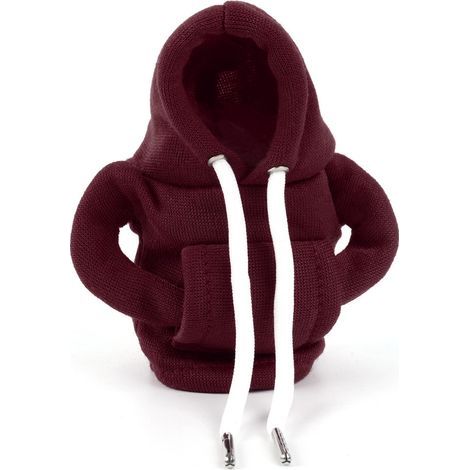 Limited Edition Christmas Car Gear Shift Cover, Hoodie Style, for Gear Shift and Handbrake - Burgundy (1/4)