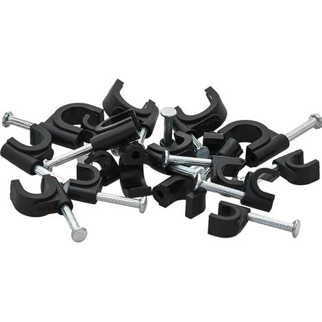 Support de câble rond Flop O 10 noir