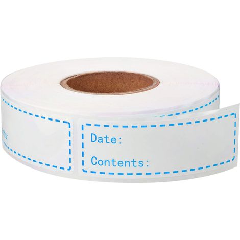 500 étiquettes pour congélateur (1 x 3 pouces), autocollantes et amovibles, pour réfrigérateur, avec indication de la date de péremption. Faciles à nettoyer, ne laissent aucun résidu. (1/5)