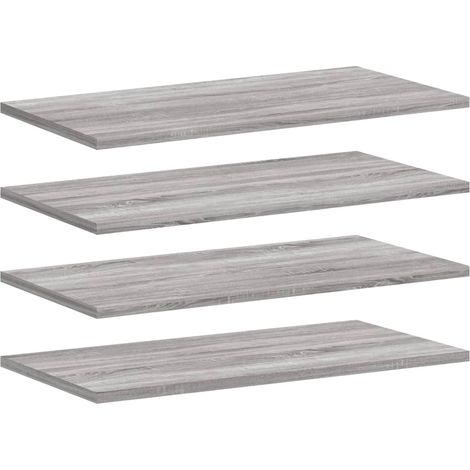 Maison Exclusive - Wandregale 4 Stk. Grau Sonoma 60x20x1,5 cm Hol