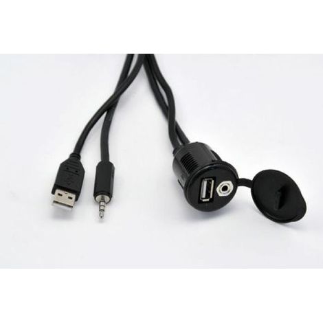 Rallonge ports USB et Jack 3.5 Audio Video Male Femelle