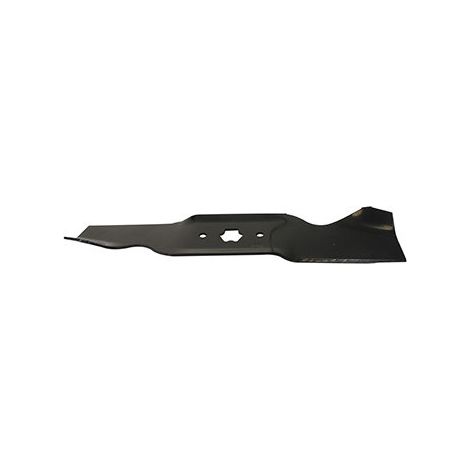 Anpassbarer Mähklingen für MTD-Rasenmäher – L: 376 mm, Zentralbohrung: 6-Punkt-Stern, Lochabstand: 64 mm. Ersetzt Original: 742-0543, 942-0