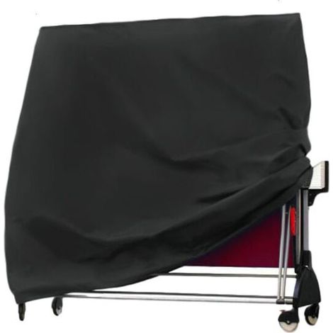 165x70x185cm 210D Oxford Table Tennis Protective Cover, Black YMYNY