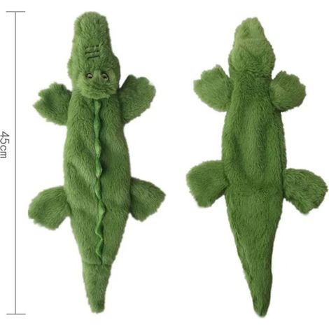 1 jouet crocodile pour chien, avec couineur intégré, peluche résistante, jouet à mâcher ludique, idéal pour chiots et adultes