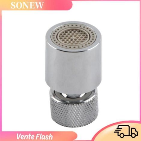 Buse D Évier - Cuivre Et Acier Inoxydable - Tête Rotative 360° - 2 Modes Jet - Pour Évier Cuisine - 1 Pièce (1/5)