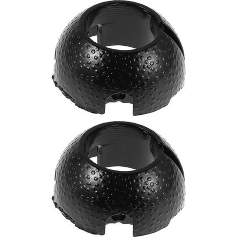 Supports de ventilateur plafond Healeved en métal noir (2 pièces) avec cache mat - Support fixation (1/5)