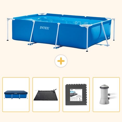 Intex Piscine Tubulaire Rectangulaire - 300x200x75 cm - 5-pièces S21 (1/5)