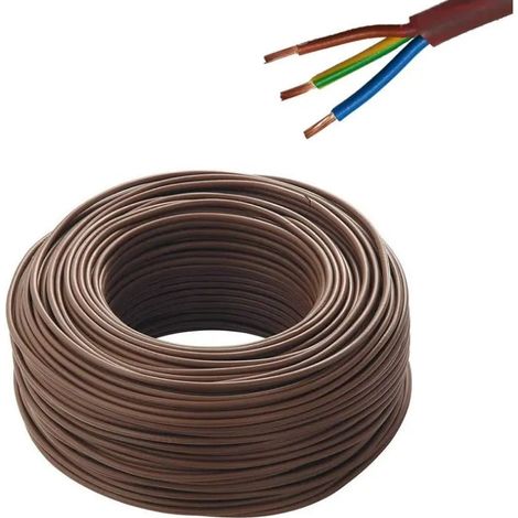 Cavo/Tubo Elettrico 3X1,5 Mm - Colore: Marrone O Grigio