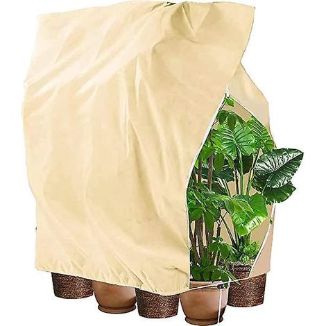 housse De Protection Contre Le Gel Pour Plantes D'hiver Housse De Plantes Pour Plantes Avec Fermeture Clair Et Cordon De Serrage Paissir La Des Pl (1/5)