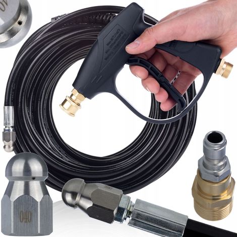 Kit de Rechange CanalJet M22 Compact – compatible avec nettoyeurs Karcher K2–K7 Tuyau 20 m M22 Pistolet 300 bar (1/5)