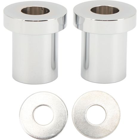 2 pièces Rallonge de Guidon Moto pour Davidson Deluxe Heritage Classic Ultra Limited Breakout, Rondelle de Réhausse Chrome (1/5)