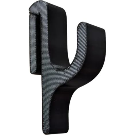 Gancho negro para mampara de ducha, no requiere taladrar, toallero