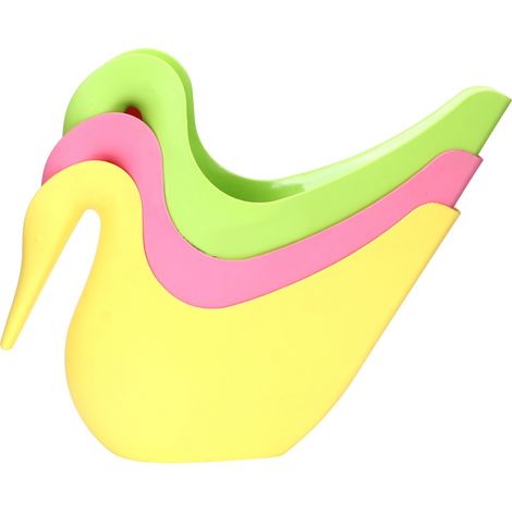 Arrosoir Lot de 3 Cygnes en Plastique PP 1,8L Bec Long Design Cartoon Idéal Jardin Plantes Intérieures Extérieures Usage Pratique (1/5)