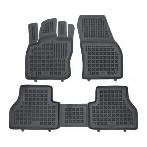 Gummifußmatten für VW Caddy (ab 2021) / Ford Connect III / Grand Tourneo Connect III (ab 2022) - 5 Sitze - Wannen-Form