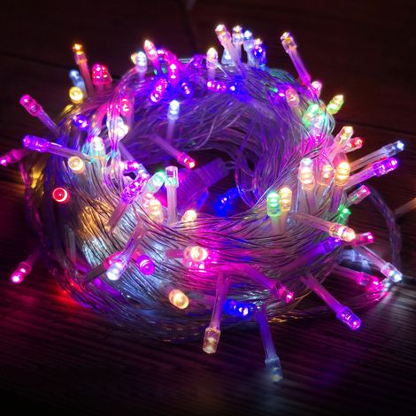 Guirlande lumineuse féérique de 24 m et 200 LED, avec télécommande, fonctionne sur secteur, étanche pour une utilisation intérieure/extérieure, idéale pour les illuminations de Noël, les fêtes et les (1/4)