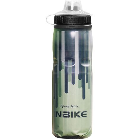 Isolierte Mountainbike-Trinkflasche, BPA-frei, Quetschflasche für Radfahren und Sport mit Staubschutzhülle
