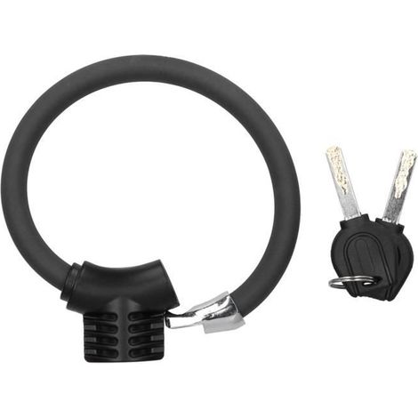 GOTOTOP Cadenas de vélo Mini Anneau de Verrouillage de Vélo Câble Antivol de Vélo Réfléchissant Accessoire de Vélo en Alliage (1/4)