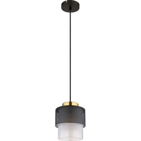 Hängeleuchte Esstischlampe Pendellampe messing Wohnzimmerlampe Glas H 120 cm
