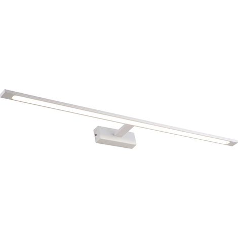 Light Prestige Isla XXL 96cm White LED Bathroom Wall Light IP44, 32W Integrated LED 2100lm Neutral 4000K Mirror Vanity Sconce, Slim Metal Modern Indoor Fixture (1/4)
