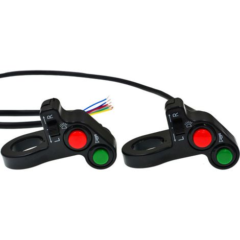 Modification pour motos, véhicules électriques et tricycles : commutateur multifonction pour clignotants, klaxon et phares (commutateur trois en un) (1/4)