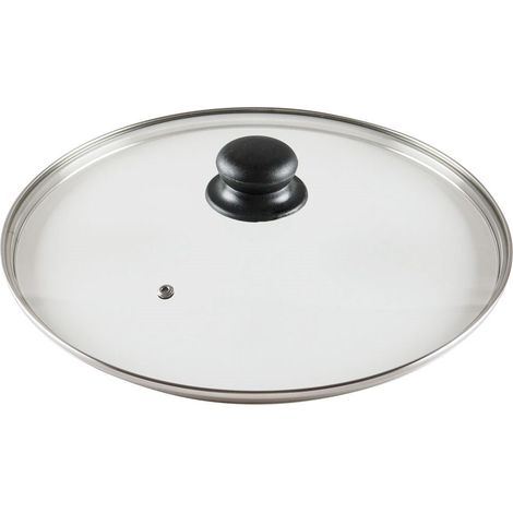 Coperchio in vetro con bordo inox e valvola vapore (1/5)