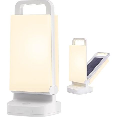 Lanterne Solaire - 6000 mAh - Jusqu'à 80 Heures d'Autonomie - Réglable 60-280 Lumen - Étanche IPX4 - Pour Camping, Secours et Intérieur (1/3)