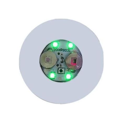 Dessous de verre, mini autocollants fluorescents, verts, lumineux, pour les fêtes. (1/4)