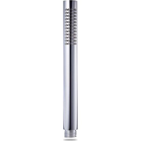 Duschkopf wassersparend, 1 Strahlart, Handbrause/Stabhandbrause mit 48 Anti-kalk Dusen, Duschbrause massiv Messing, verchromt (1/5)