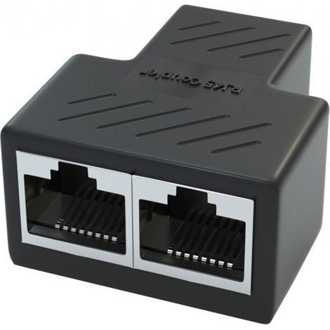 Adaptateur réseau LAN RJ45, 2 répartiteurs Ethernet 1 vers 2, connecteur Ethernet 8P8C pour Cat5/5e/6/7