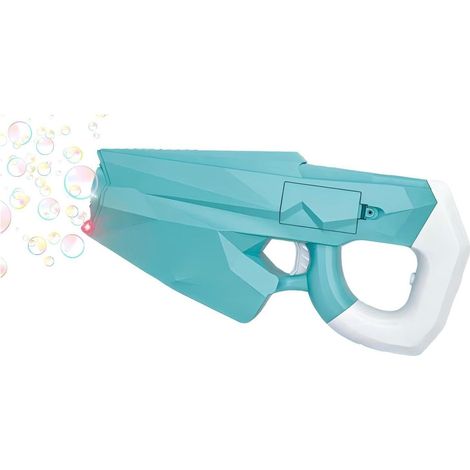 Pistolet à bulles automatique à 10 trous, accessoire indispensable pour les fêtes, jouet pour enfants - bleu