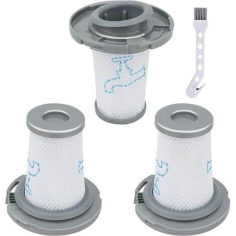 3-teiliges Filterset für Rowenta X-Force Flex 8.60 RH96XX, X-Pert 6.60 und X-Combo 2-in-1 Staubsauger GZ3038, GZ3039, RH9677, RH9678, RH9637, RH6878, RH6821, RH6837. Ersatzfilter, ersetzt ZR009006. (1/4)