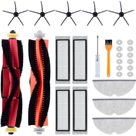 Robot vacuum cleaner accessory kit – Main brushes, HEPA filters and mop cloths (1/4)