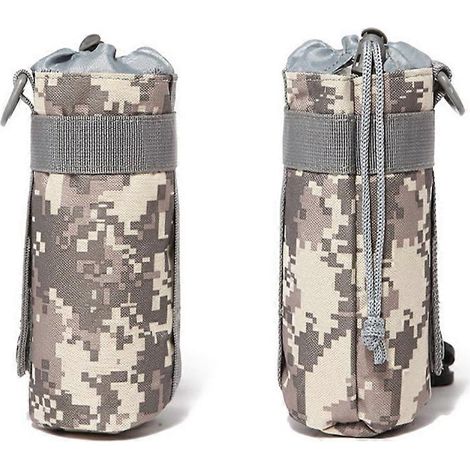 Pochette isotherme 2021 pour gourde, équipement tactique, gourde, sac à fermeture latérale ajustable, idéal pour les amateurs de sports de plein air, l'escalade et le camping.