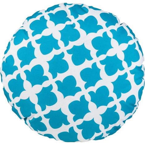 Gardenista - Cuscini decorativi per giardino, Cuscini rotondi resistenti all'acqua, Cuscini stampati da 38 cm per mobili da giardino, Cuscini sparsi per interni ed esterni - Verde acqua (1/5)