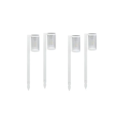(Lot de 4) Eclairages LED 25 lm Solaire à planter Idéal éclairage d’allée et chemin