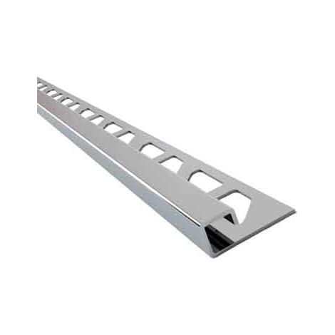 PROFILO 'JOLLY' QUADRO PER RIVESTIMENTI INOX H 10 mm - Lucido - barra 2,5 mt 258 - 2 metrilineari- ARCANSAS