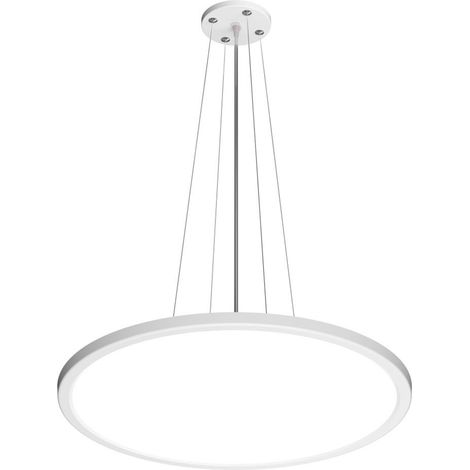 Suspension LED moderne anneau 40 cm blanc 32W Italux (1/5)
