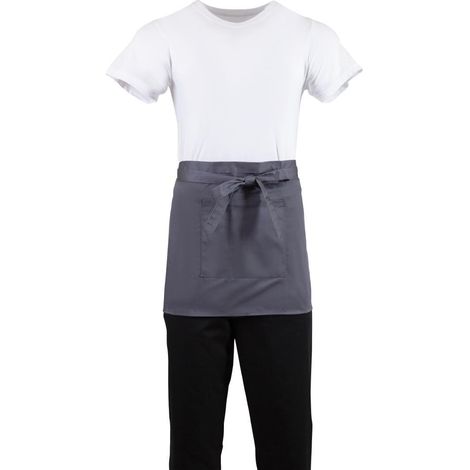 Tablier Serveur Court Whites Gris Anthracite - Whites Chefs Clothing
