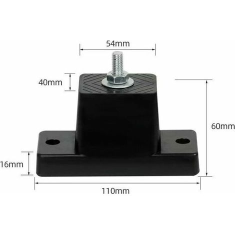 Lot de 4 Supports de Montage en Caoutchouc Anti-Vibrations pour Climatiseur – Fixation Stable et Silencieuse (1/5)