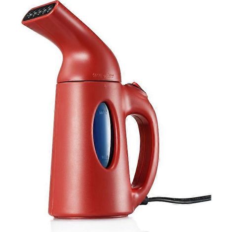 Mini défroisseur vapeur portable rouge 120 ml, fer à repasser de voyage, machine à repasser suspendue, brosse vapeur pour la maison, vêtements pour tous les tissus, lot de 5 (1/5)