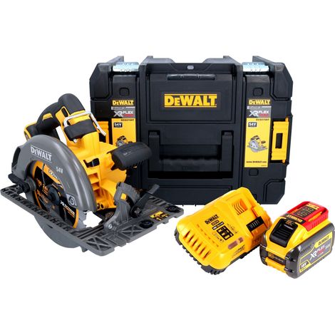 DeWalt DCS 579 X1T Sega circolare a batteria 54 V FlexVolt 190 mm brushless + 1x batteria 9,0 Ah + caricabatterie + TSTAK (1/5)