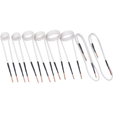 Ensemble de 8 résistances électriques à noyau en laiton de 2,5 mm. Ces résistances haute fréquence sont flexibles et durables, idéales pour le desserrage de boulons et d'écrous rouillés. (1/5)