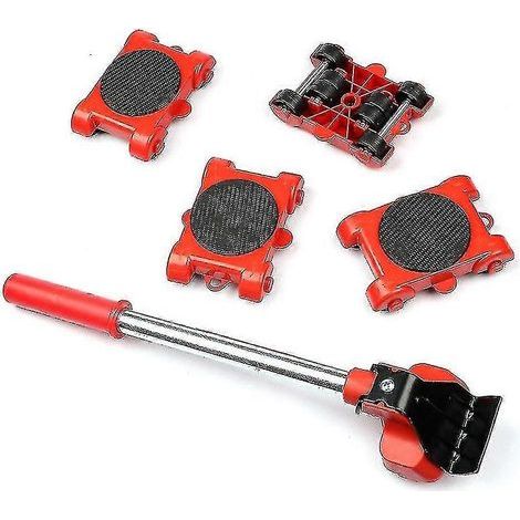 Kit de 5 pièces pour le déplacement de meubles à domicile ou en magasin : lève-meubles robustes, patins de glissement H (1/5)
