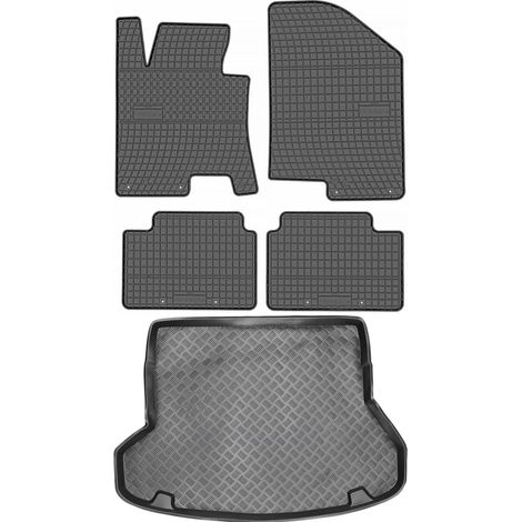 Hyundai i30 II Kombi (2012–2017) – Set: Gummifußmatten + Kofferraummatte