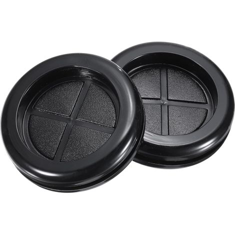 Passe-Fil en Caoutchouc Rond à Montage Double Face Diamètre 40 mm, Diamètre Intérieur 35 mm, pour la Protection des Fils, Lot de 10 Pièces (1/5)