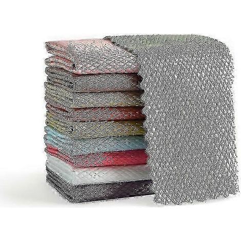 Échelle de mesure en forme de poisson Chiffon de nettoyage 30 x 40 cm Microfibre absorbante non pelucheuse 12 pièces tz (1/4)